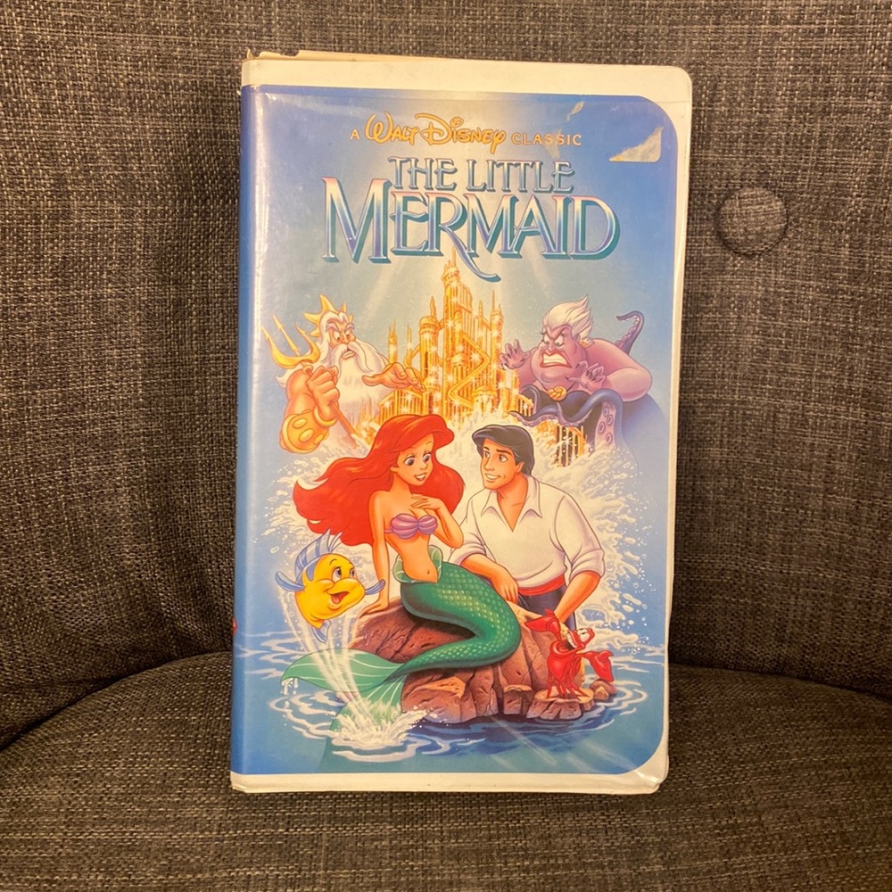 VERY RARE! 1989 Walt Disney The Little Mermaid Black Diamond BANNED Cover VHS